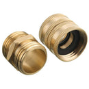 Garden Hose Adapter,Male To Male,Female To Female,3/4 Inch Brass Connector, O6I7