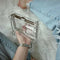 Acrylic Transparent Clutch Chain Box Women Shoulder Bags Hard Day Clutches  Y3I2