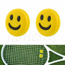 5pcs Silicone Rubber Smile Face Tennis Racquet Vibration Dampener Shock Absorber