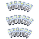 20Pcs Cool White BA9S T10 5SMD Interior Turn Signal Corner LED Light Bulbs T_