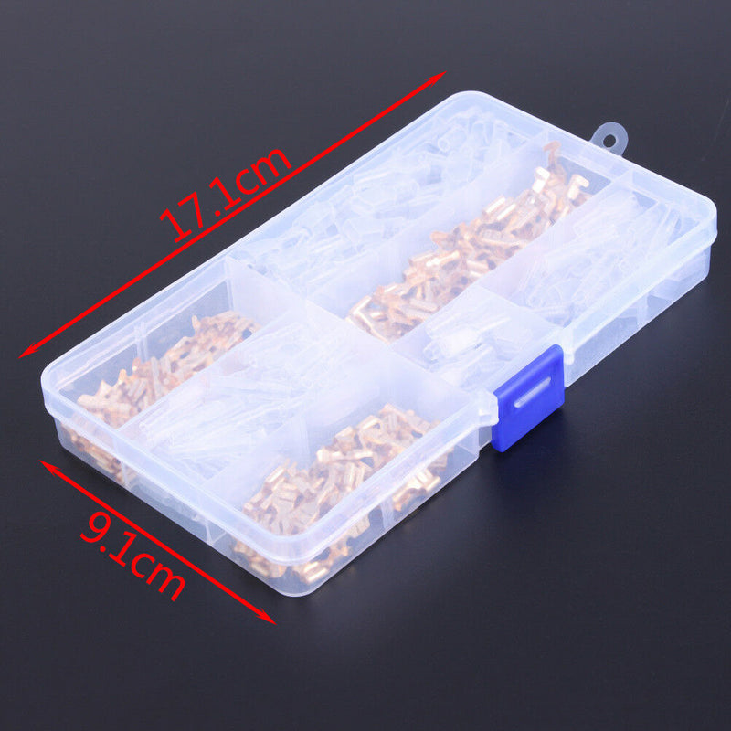 150Pcs Female Spade Connectors Wire Crimp=Terminals Set 2.8mm 4.8mm 6.3mmJ rs Gw