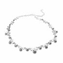 Korea Style Wedding Jewelry White Butterfly Shaped Crystal Rhinestone Imita
