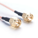 1pc SMA Male To SMA Male RF Pigtail Extension Cable Connectors Lead 16.5cm