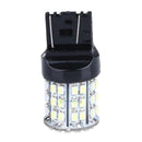 2X T20 W21W 7443 7440 LED 64-SMD 1206 Tail Stop Brake Light Bulb Lamp White 12V