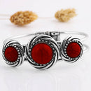 Fashion Hand Crafted Red Stone Bracelet Gypsy Boho Jewellery