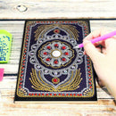 DIY Mandala Special Shaped Diamond Painting 50 Pages A5 Notebook Sketchbook