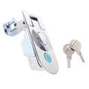2x Compression Latch Panel Lock for Motorhome Flush Lever Adjustable Sliver