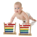 Small Wooden Abacus Colorful Beads Counting Kid Maths Learning Educational Toys