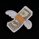 1 DIY Money with Wings Patch Embroidered Applique Sew Iron On Patch Badge Xmas!!