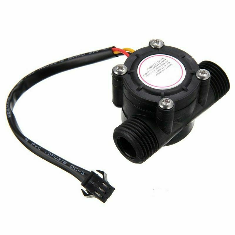 1/2 Inch Water Flow Sensor Control Fluid Flowmeter Counter 1-30L/Min For Ar