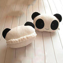 2 pcs Car Accessory Panda Car Automobile Pillow Plush Pillow Head-Rest G6O9