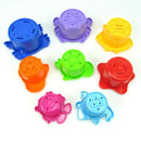 Stacking Cups Bath Toys for Toddlers: the Sea Animal Stacker with Holes for O8E7
