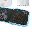 Erasable Drawing Pad Doodle Writing Board for Kids Toddler 12Pcs Pens