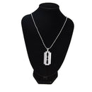 Men Favorite Stainless Steel Razor Blade Pendant Fashion Ball FFhain Necklace ES