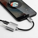 2 in1 Type-C to 3.5mm Headphone Jack Adaptor/Connector Charger, Earphone Au Z6J2