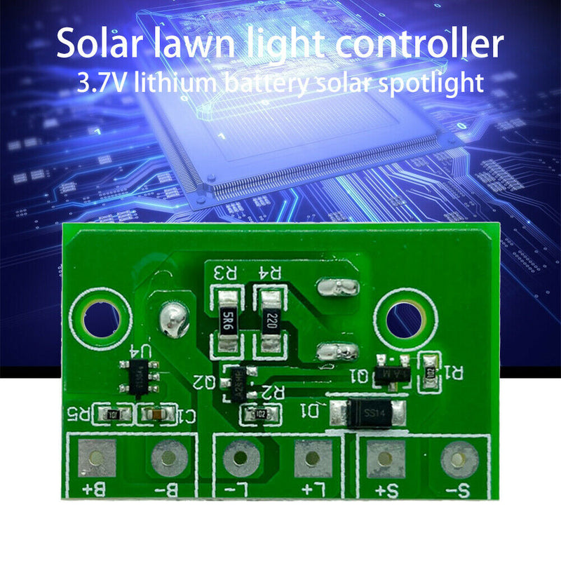 Solar Lamp Controller 3.7V Solar Lantern Control Circuit Board with Switch A
