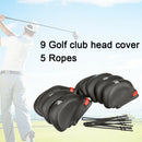 Sports PVC Number Printed Iron Putter Golf Club Cover Head Protector