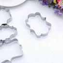 4x Metal Biscuit Pastry Cookie Mold Cake Fondant Sugarcraft Mould Q2P2