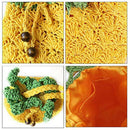 Mini Handbag Woven Pineapple Bag Straw Cross-Body Bag Weave Summer Beach TraY4S1