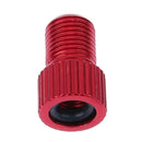 4pcs Presta to Shrader Bicycle Road Bike Valve Adapters Converters (Red)