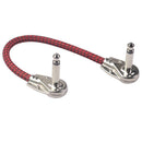 Guitar Patch Cable M To M 20cm 1/4in Plug DIY For Effect Mic Audio Red
