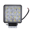 2 pcs 48W 6000k LED Spot Beam Square Work Lights Lamp Tractor SUV Truck 4WD