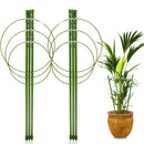 2 Pack Plant Support Cage Metal Rust Resistant Garden Plant Support Ring Pl