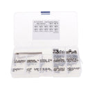 240Pcs M3/M4/M5/M6/M8 Stainless Steel Hex Socket Button Head Screws Bolt Kit