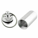 Keyring Tablets Medicine .Container Pill Box Aluminium Hol Key Drug Chain G B0Q7