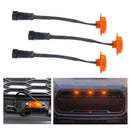 3Pcs Led Grille Running Lamps, Front Bumper Hood Grille Led Light For 2004- W6Y2