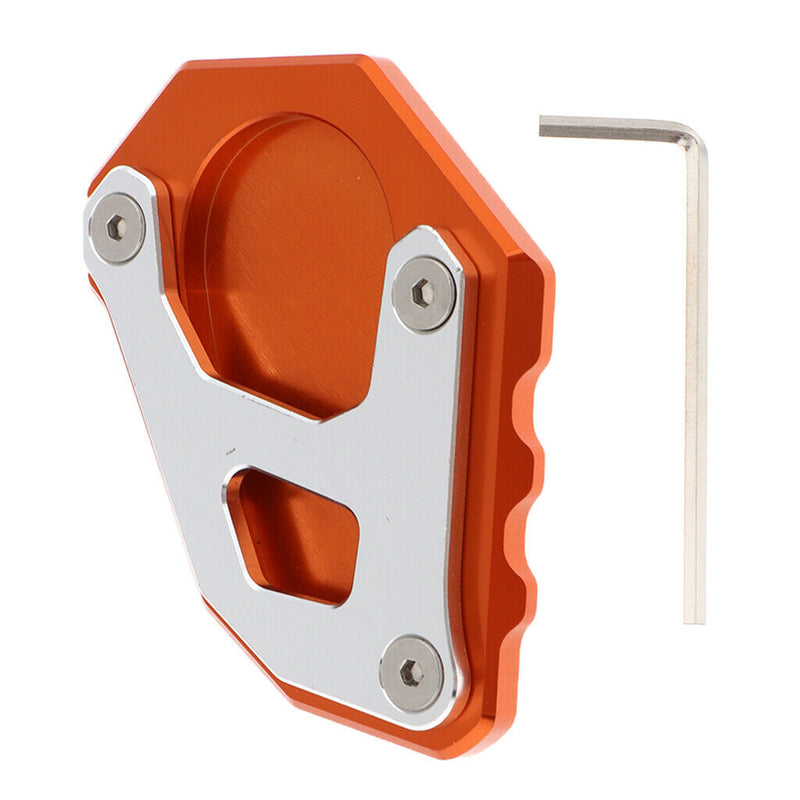 Waterproof Side Kick Stand Sidestand enlarger Kickstand Support Plate Orange