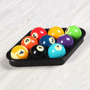 Diamond Rack Heavy Duty Plastic 9 Ball With Oak Finish For Pool Table Bi DYT