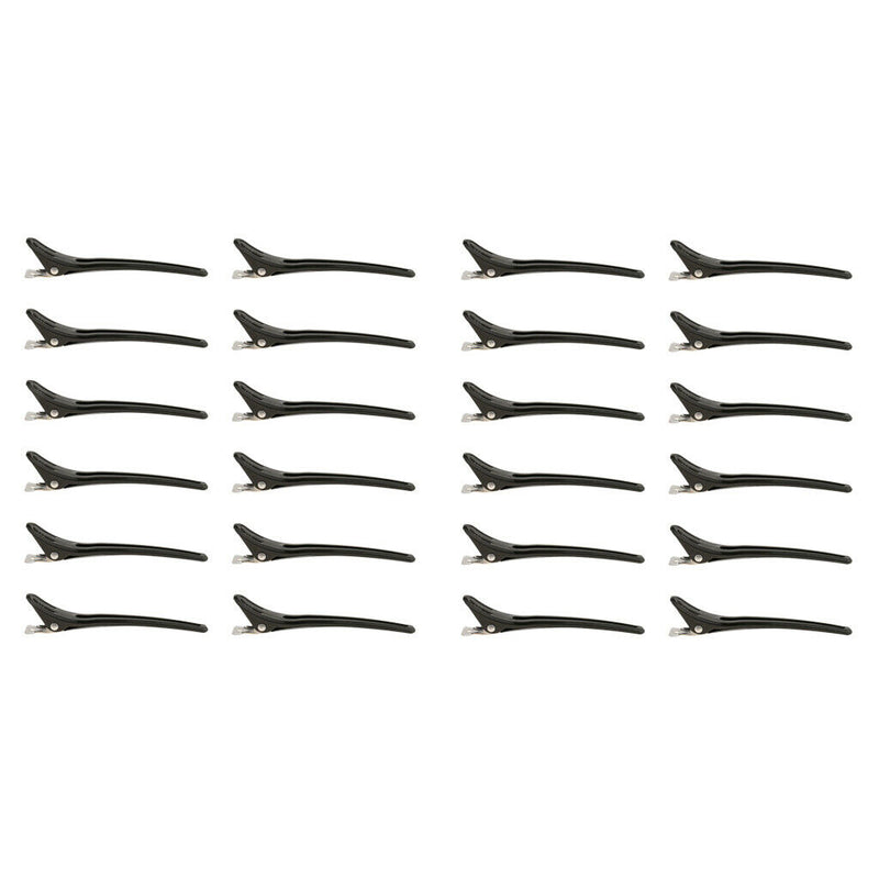 24x Hairdresser Duck Bill Hair Clips Plastic Hair Clips