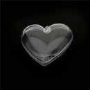 1pc Plastic Transparent heart Shape Wedding birthday party Candy Box Deco Hn