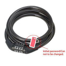 Cycling security 4 digit combination password bike bicycle cable chain lock FT
