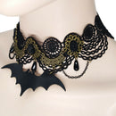 Steampunk Gothic Bat Collar Lace Choker Pendant Necklace Charm Jewelry GiftTEU