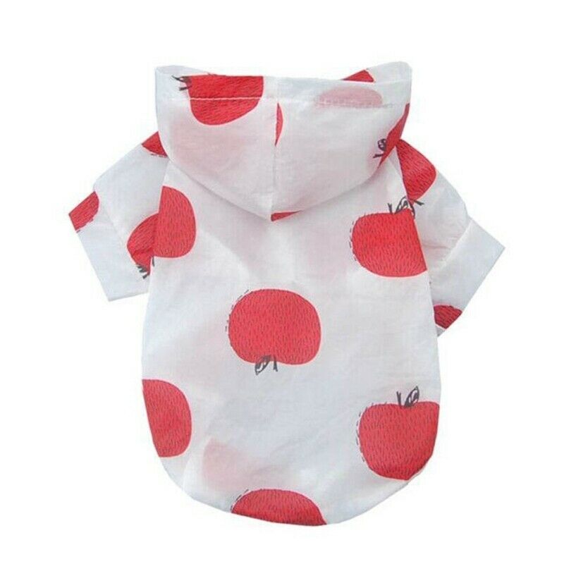 Pet Dog Summer Sunscreen Costumes Jacket Coat Fruits Patterns Breathable Ou A2P8