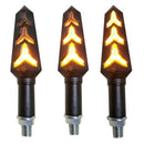 2Pcs Lamp Motorcycle LED Turn Signal Sequential Flowing Amber Indicator Light