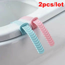 2pcs Adjustable Toilet Cover Lifting Device Silicone Bathroom Toilet Lid Han BX