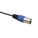 3 Pins XLR Female to 2 XLR Male Jack Y Cable Connecting Wire, Blue Black