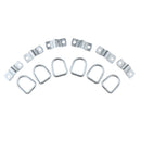 Set Of 6 -on Forged D-Rings For Trailer, Truck, Tie-down Ring Durable