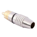 4 x RCA Male Plug Non Solder Audio Video Locking Adapter Connector Z5F5
