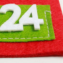 Christmas Non-Woven Fabric Calendar Hanging Countdown Calendar Door Wall Wi U8U7