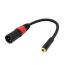 20cm XLR Male Jack Male To 3.5mm Jack Female Microphone Cable Stereo Cable Made