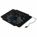 CoolCold USB Super Ultra Thin Fan Laptop Cooling Pad Notebook Radiator - bl