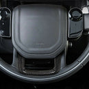 Car Carbon Fiber Steering Wheel Decoration Trim for Range Rover Sport 2014-