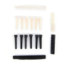 6 Bridge Pins + saddle + bridge saddle Bone for Acoustic Guitar white HoMO