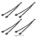4x 4Pin PWM To Dual PWM Computer Case Fan Power Sleeved Y-Splitter Adapter Cable