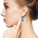 Christmas Pendant Drop Earrings Snowman Dangles Festival Women Jewelry Gift