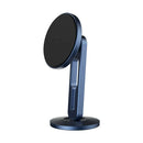 Car Phone Holder Magnetic Dashboard 360 Rotation Bracket w/Hollowed Cable Clip
